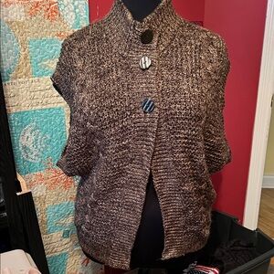 Lane Bryant Brown Knit Cardigan